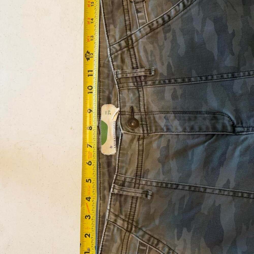 Anthropologie Utility Camo Pants Size 29 Green Cargo Military - Picture 5 of 6